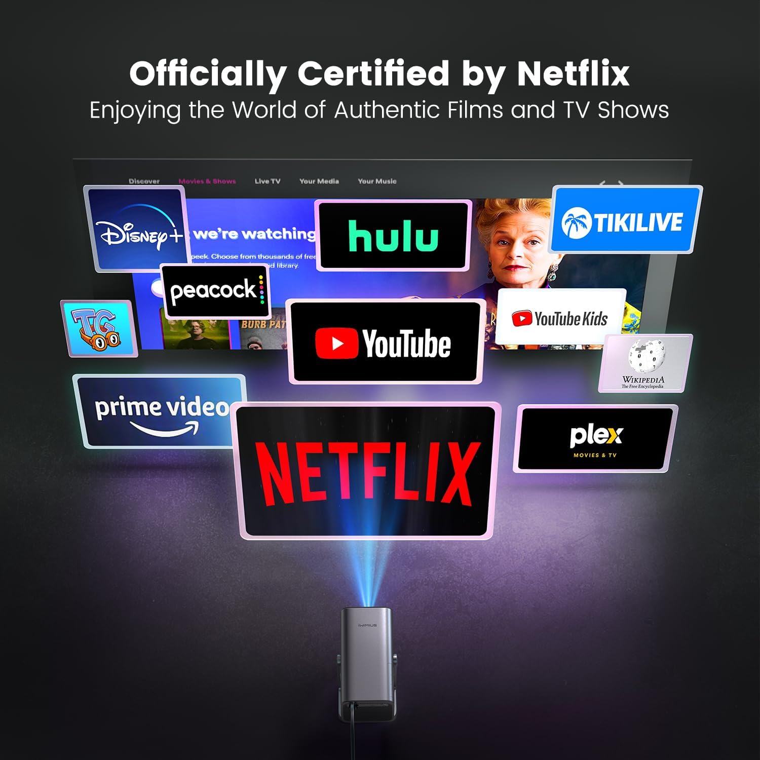 【ほぼ新品】iWIMIUS S29 プロジェクター Netflix認証 4K対応 ほぼ新品】iWIMIUS S29 プロジェクター Netflix認証 4K対応